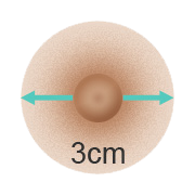 Aréoles 3 cm