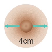 Aréoles 4 cm
