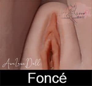 Labia dark pink color