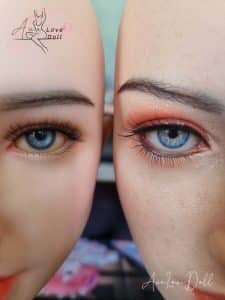 Visage silicone ferme⚠️Le silicone de la tête est ferme, le maquillage plus précis.