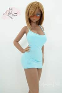 Blue wrap dress