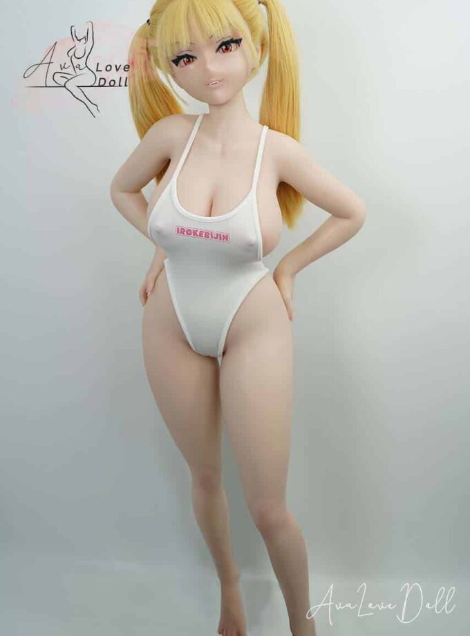 One Piece Swimsuit White Irokebijin Kospley 90 - 100 cm
