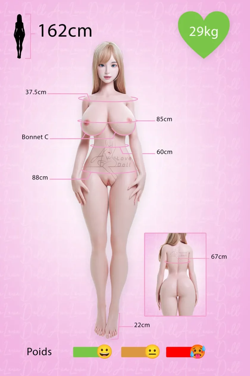 Mensuration-Gynoid-Silicone-Modèle-11-162C