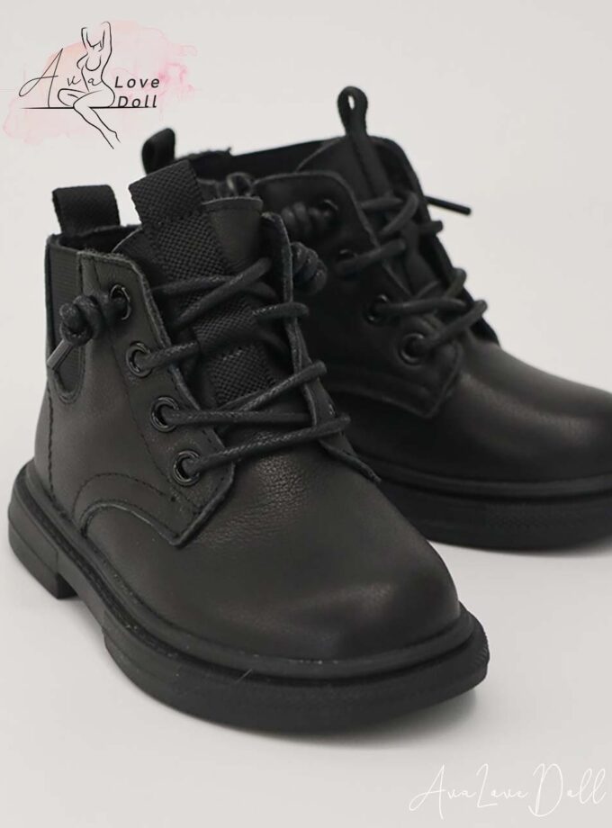 Chaussures Montantes Noires Kospley Mini Doll 80 - 95 cm