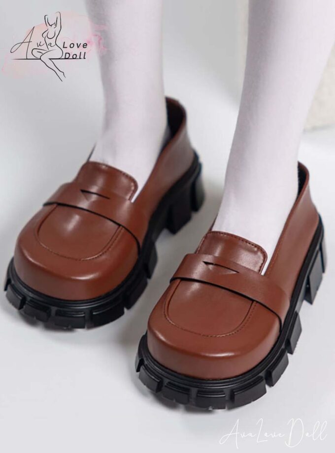 Mocassins Marrons Kospley Mini Doll 80 - 95 cm