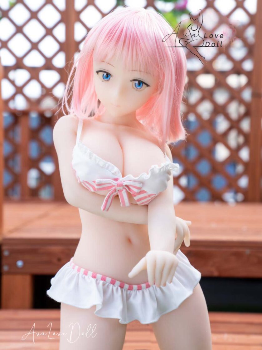 Bikini Rose & Blanc à Rayures Kospley 80 cm – Image 2
