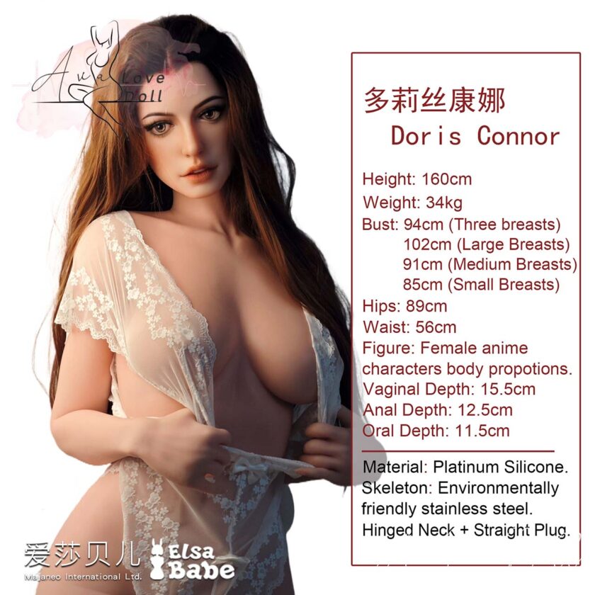 Poupée Silicone Elsa Babe Doris Connor | 160 cm Bonnet C F L – Image 3