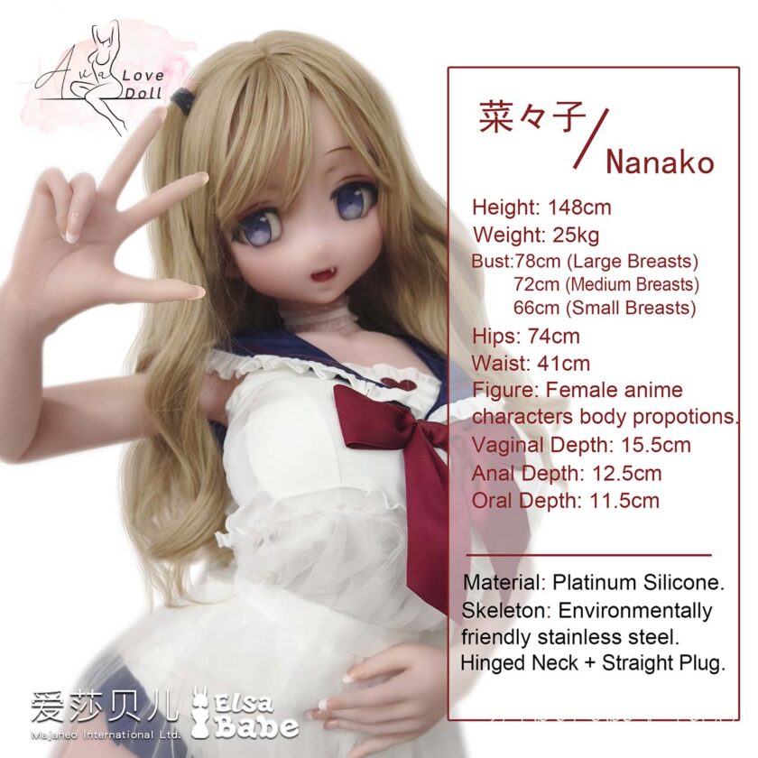 Poupée Silicone Elsa Babe Nanako | 148 cm Bonnet A D G – Image 3