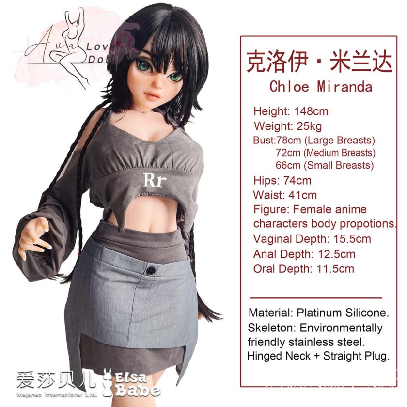 Poupée Silicone Elsa Babe Chloe Miranda | 148 cm Bonnet A D G – Image 3