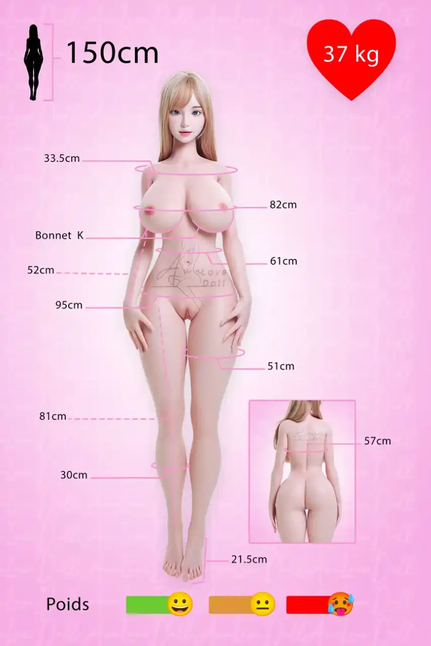 Poupée STPE Jessica Piper doll | 150 cm Bonnet K – Image 2