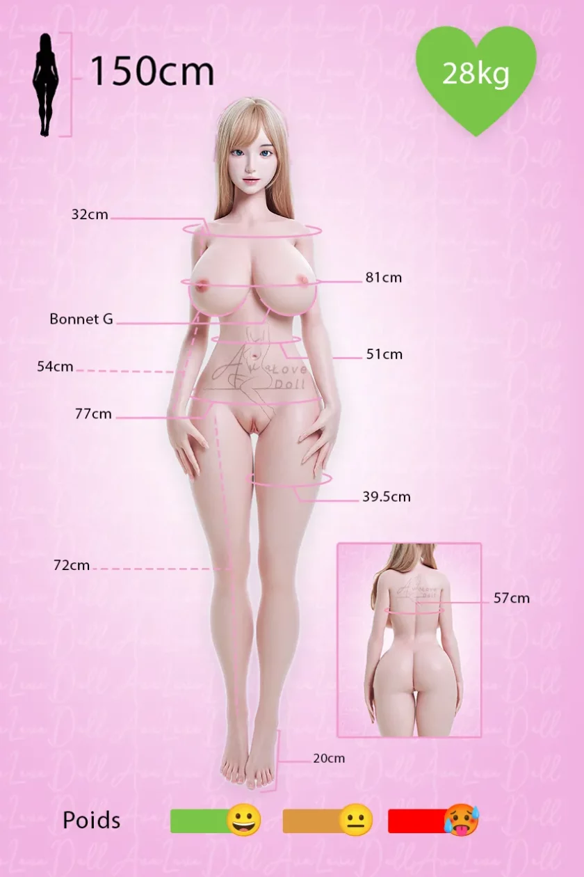 Love doll TPE 6YE Premium #17 | 150 cm Bonnet G – Image 2
