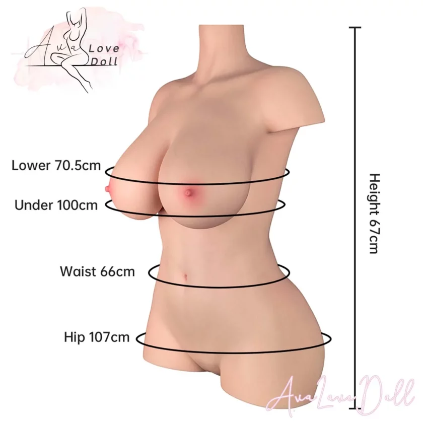 Torso silicone LoveNestle Aubrey mensuration