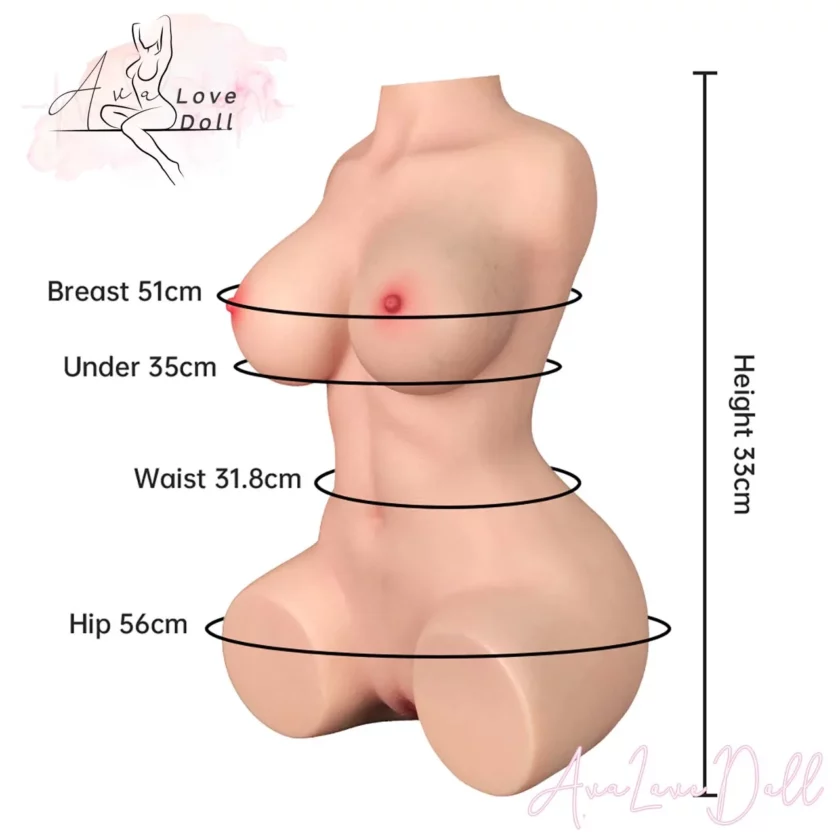 Torso silicone LoveNestle Jasmine mensuration