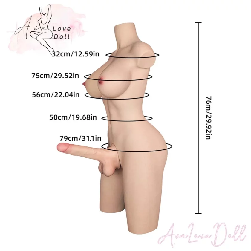 Torso silicone LoveNestle Rina mensuration
