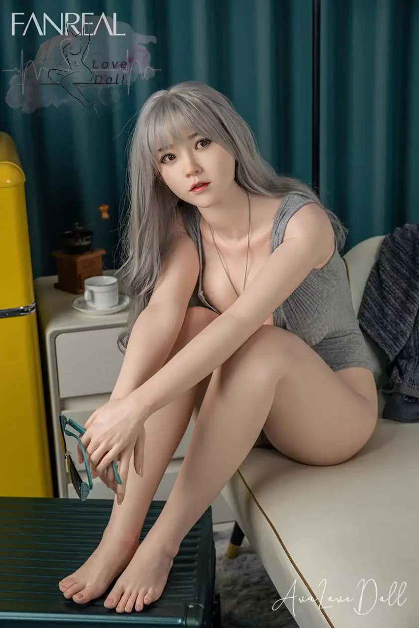 Fanreal Silicone Doll Head Qian | 159 cm Bonnet F