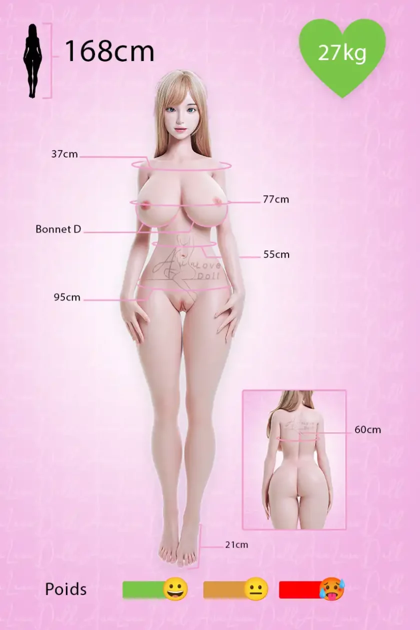 Measurement-Angel Kiss-Silicone-168D