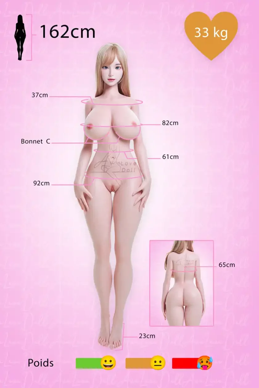 Mensuration-FanReal-Silicone-162C