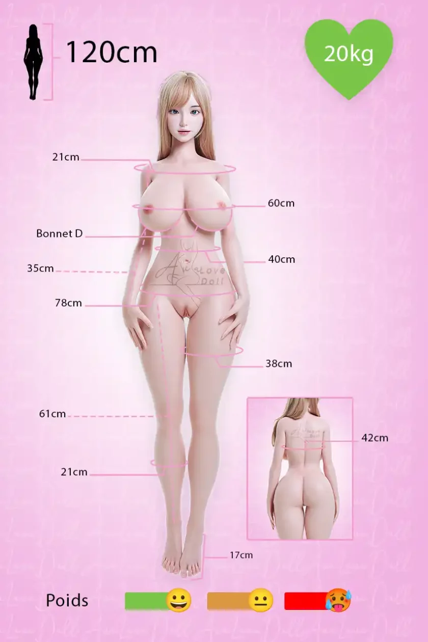Poupée STPE Irokebijin Akari | 120 cm Bonnet F – Image 2