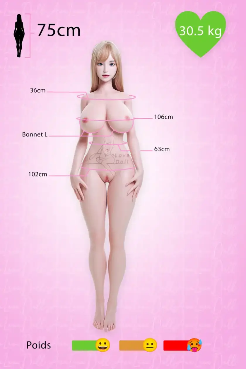 [En Stock <b>Europe Seulement</b>] Torso Sexdoll TPE Climax Doll | 75 cm Bonnet L – Image 2