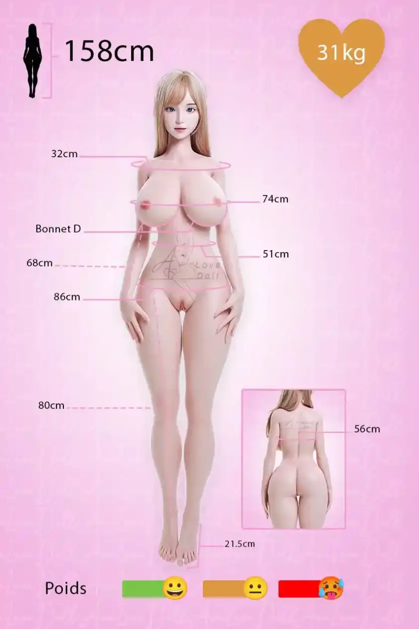 Poupée Silicone My Loli Waifu #Ayaka ROS | 158 cm Bonnet D – Image 2