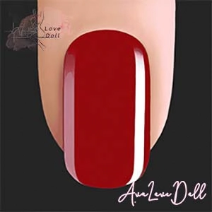 Ongles des mains rouges