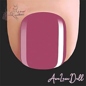 Ongles des pieds roses