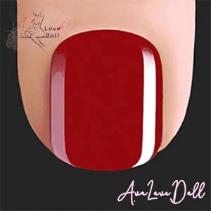 Ongles des pieds rouges