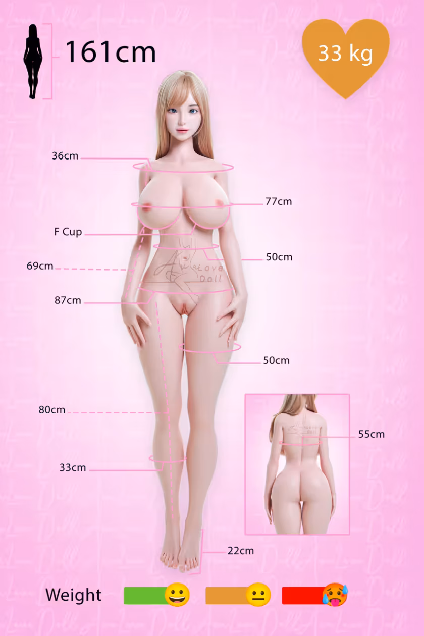 Poupée Silicone Irontech Tête T3 Nia ROS | 161 cm Bonnet F – Image 41