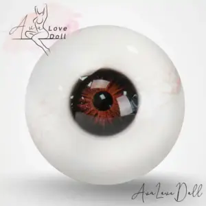 Yeux marrons avec veines