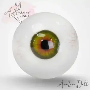 Yeux verts avec veines
