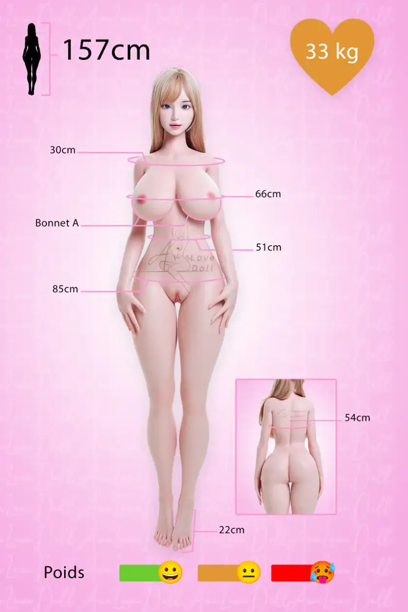 Mensuration WM Doll Silicone 157A
