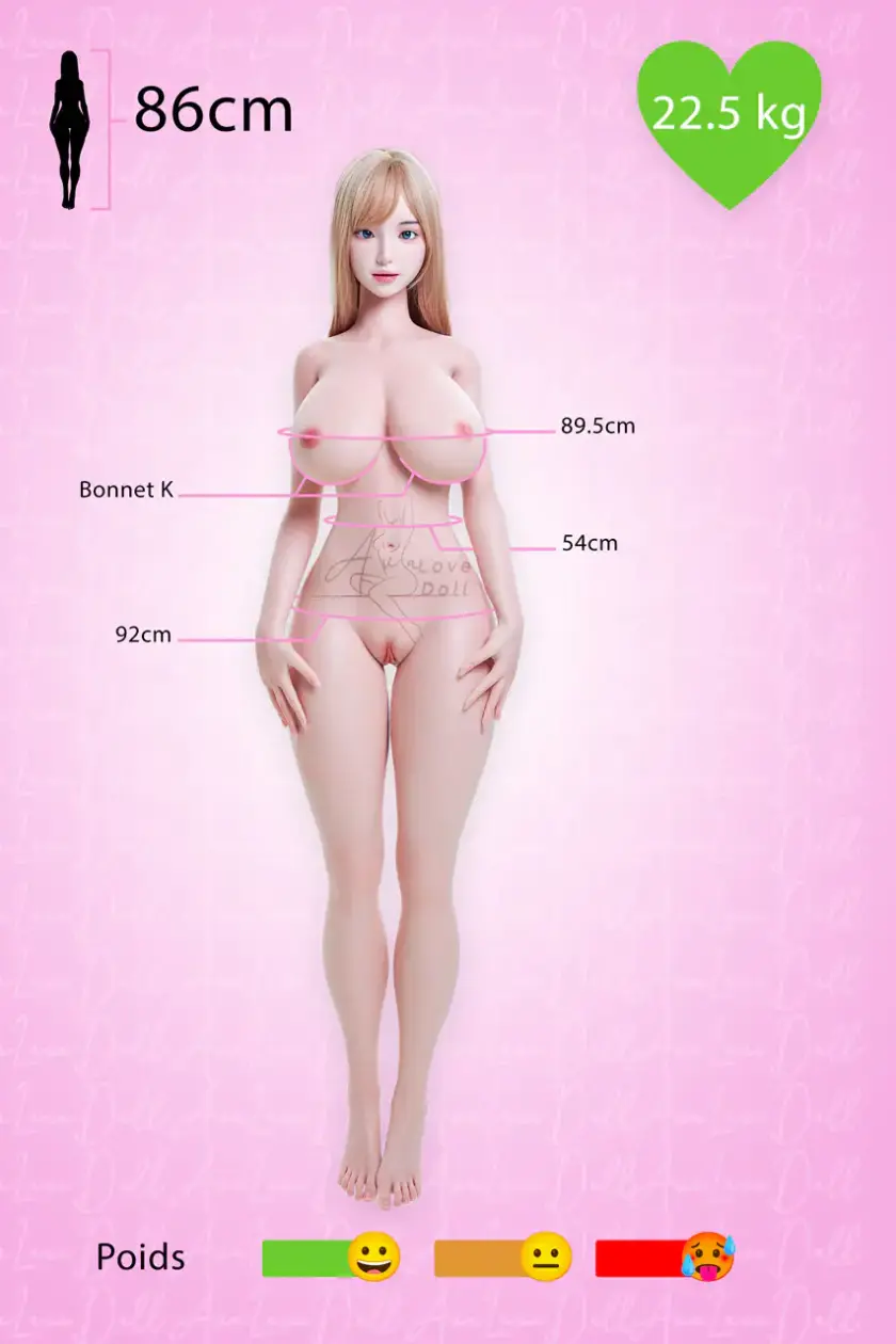 Zelex SLE Torso Sexdoll Silicone Tête ZXE208 | 86 cm Bonnet K – Image 2