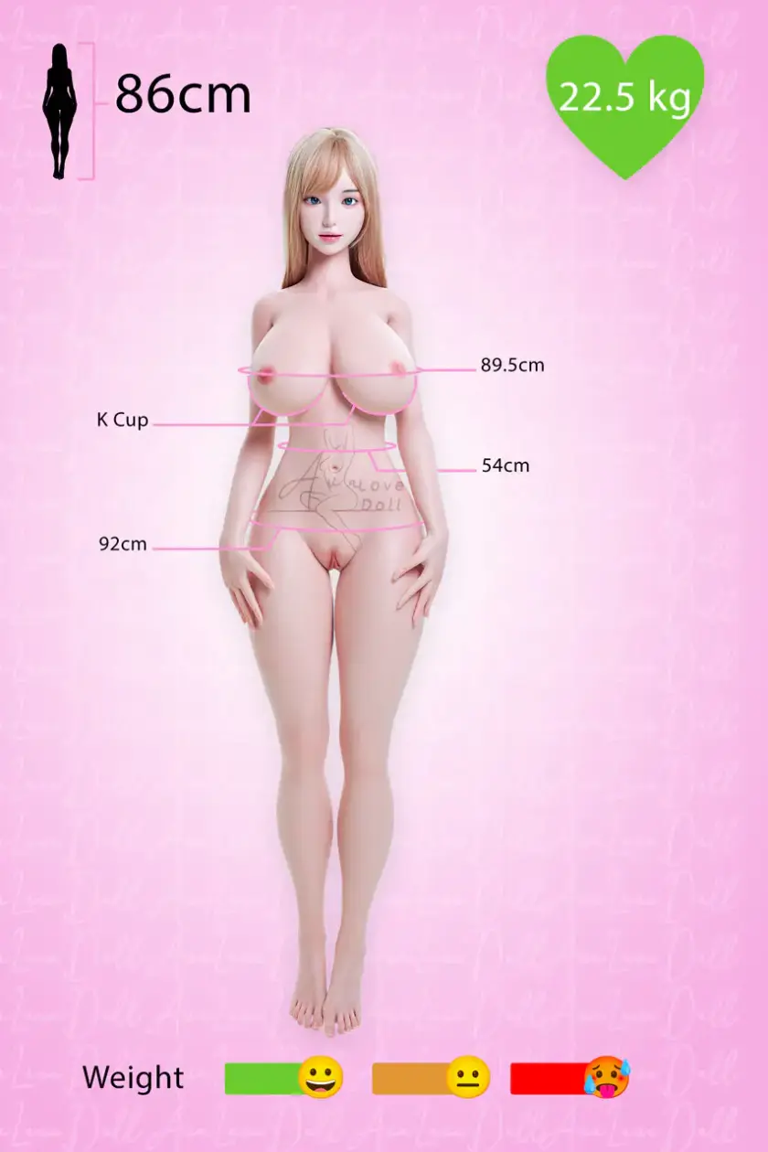 Zelex SLE Torso Sexdoll Silicone Tête ZXE208 | 86 cm Bonnet K – Image 20