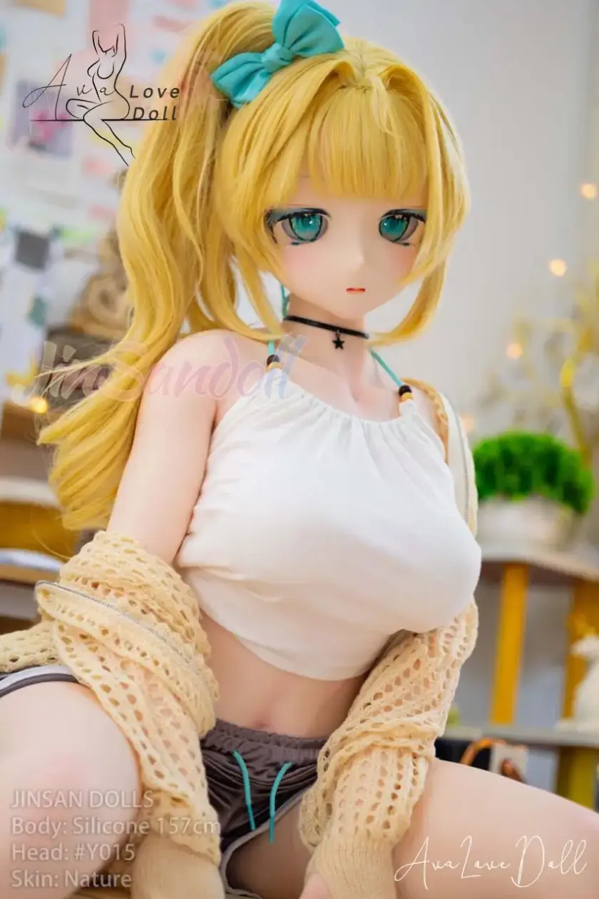 Poupée Silicone WM Doll & Tête PVC Y015 | 157 cm Bonnet A – Image 12