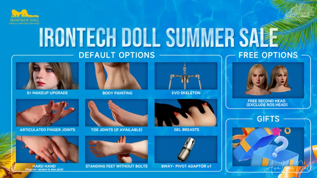 Irontech Silicone Promotion Sales Juillet July 2025 Sexdoll