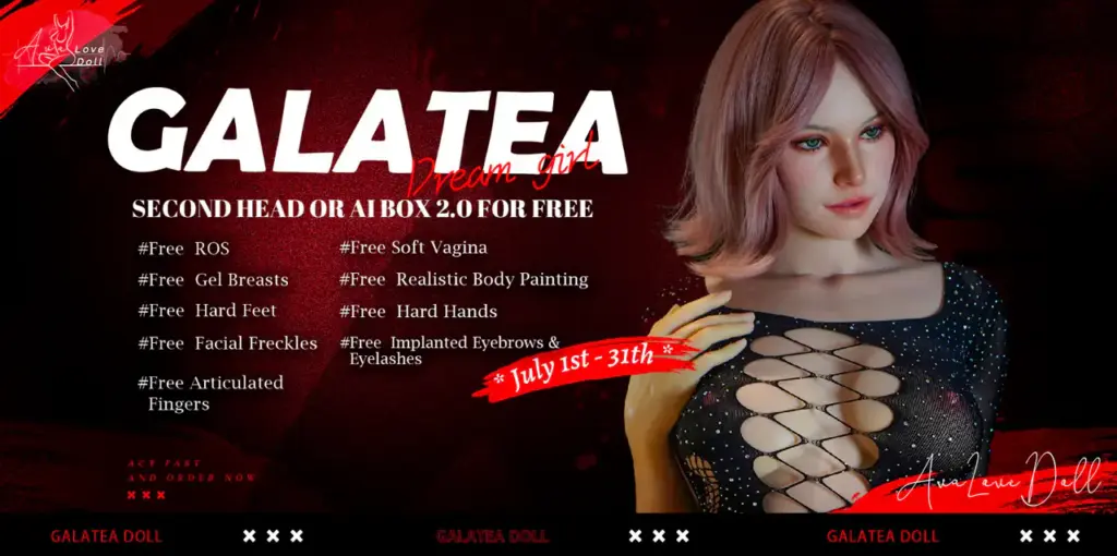 Galatea Silicone Promotion Sales Juillet July 2025 Sexdoll